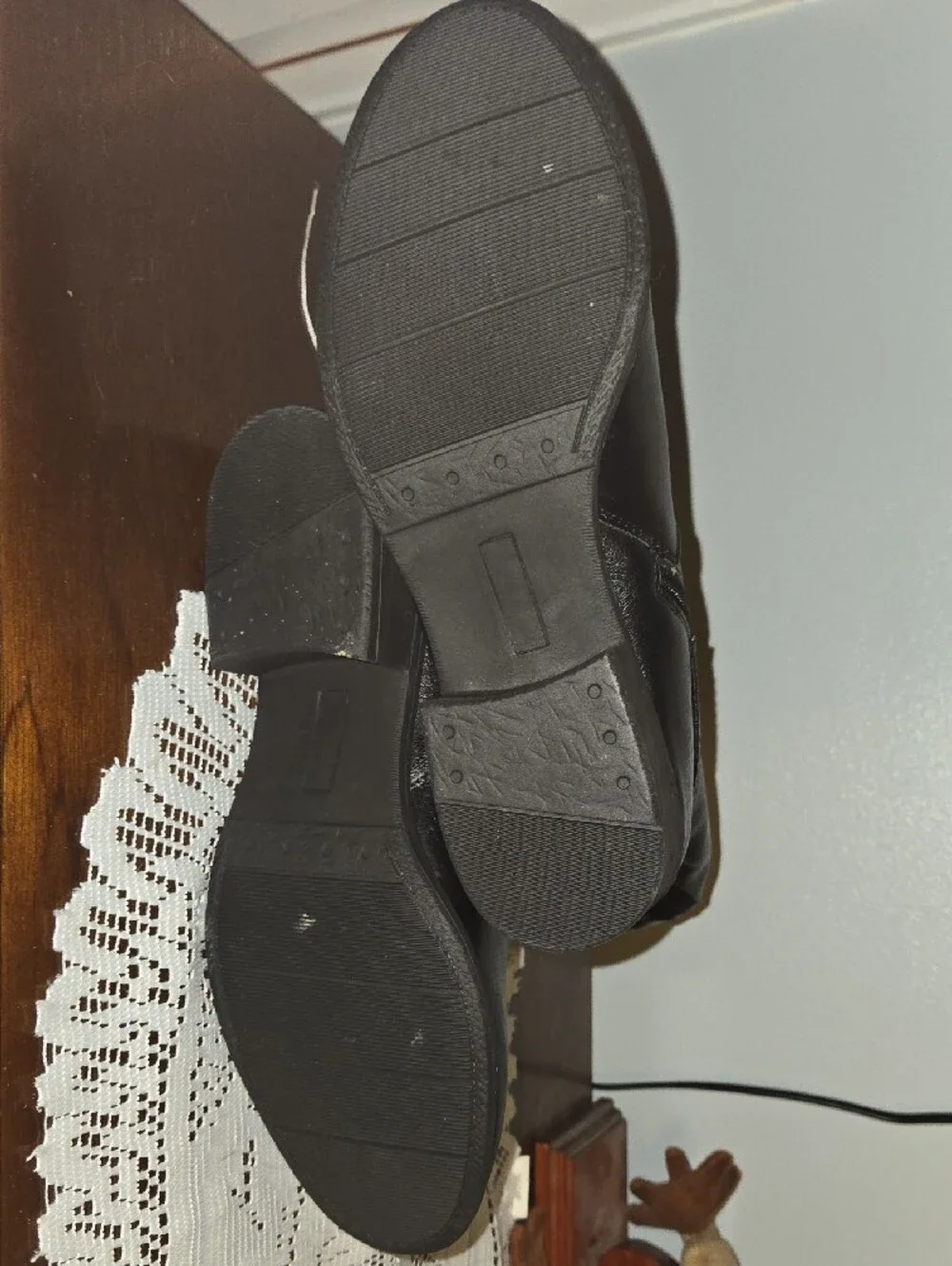 Kohl's Black Tall Riding Boots with Buckle Strap